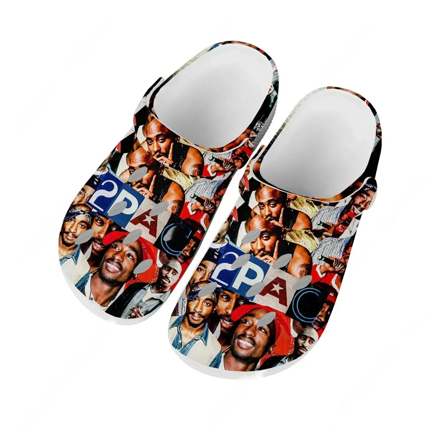 

Tupac Shakur Water Shoes Mens Womens Comfortable Fashion Home Garden Clogs Customizd Sandals Beach Breathable Hole Slippers