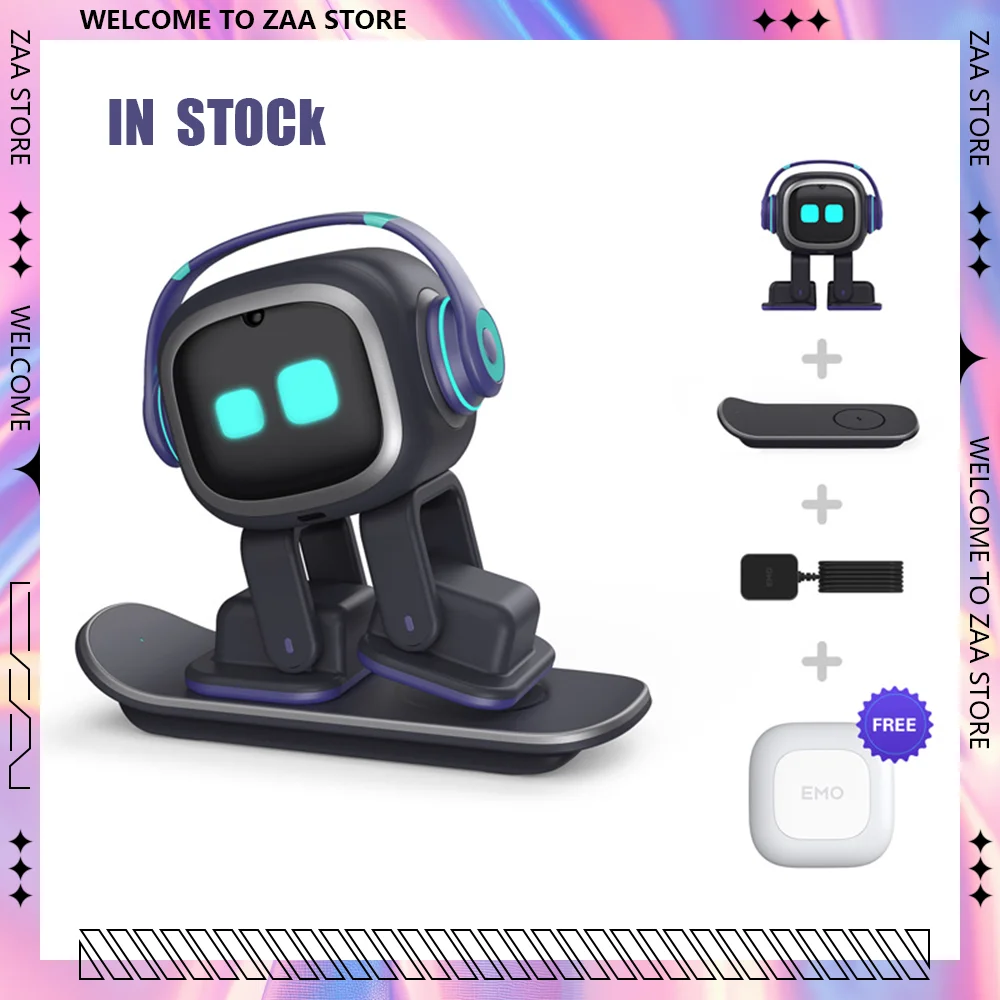 New Emo Robot Pet Emopet Intelligent Companion Ai Emotional Communication Future Voice Robot for Home Desktop Toys Kids Gift