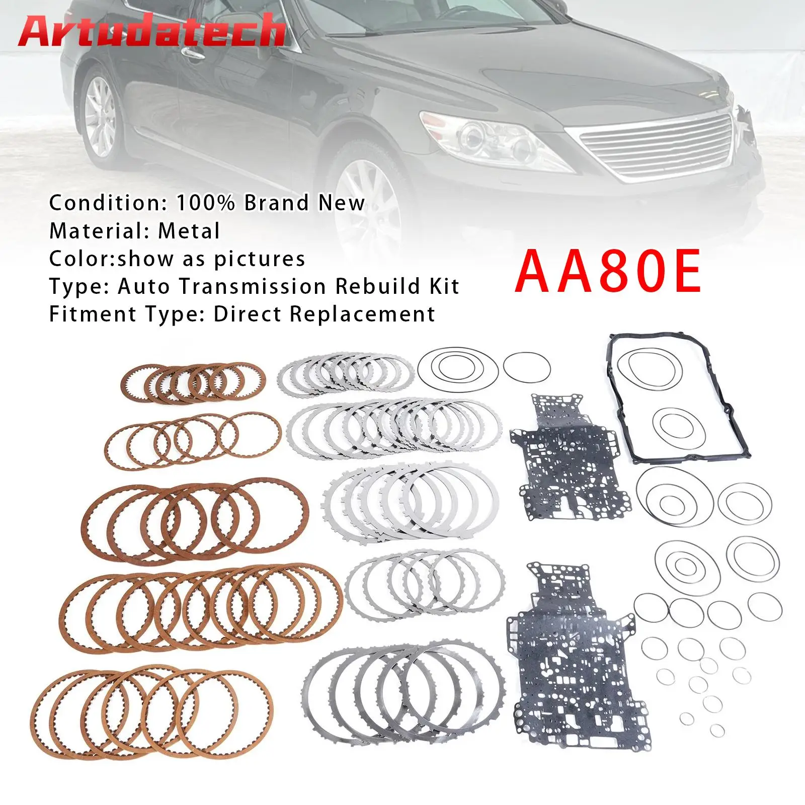 

Комплект для капитального ремонта автоматической коробки передач Artudatech AA80E для Toyota GS460 LS460 4.6L, автомобильные аксессуары