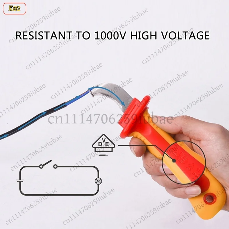 BK Upgrades Cable Dismantling Tool Comfortable Grip Small Cable Sheaths Ergonomical for Electrical Work Practical Tools