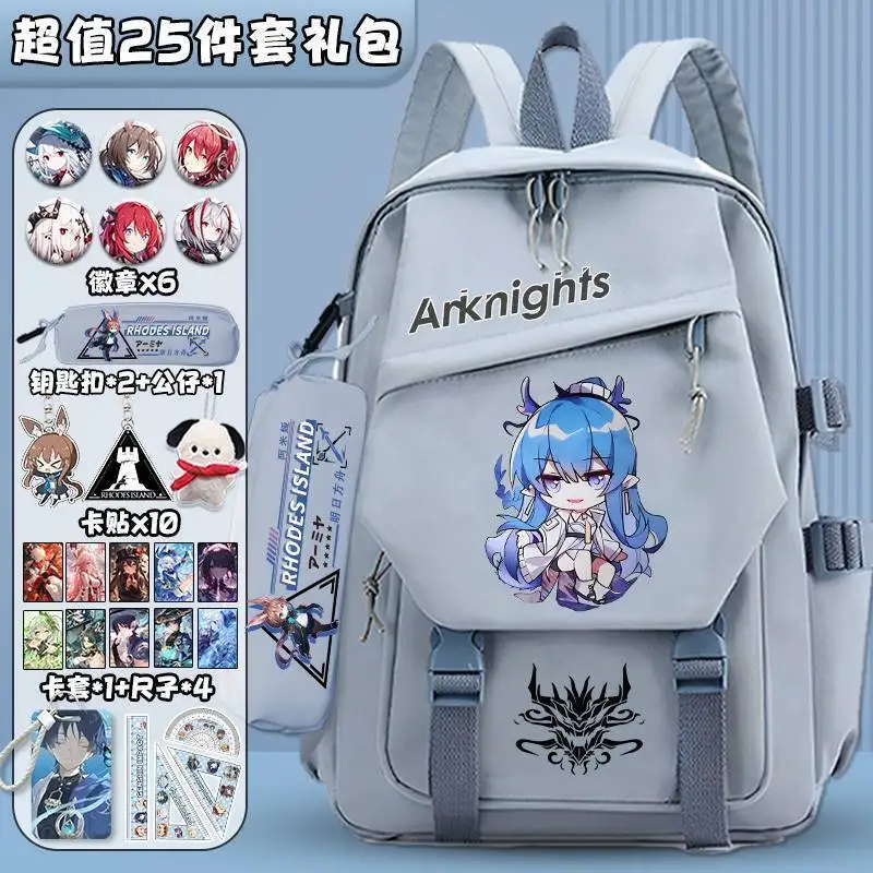 Arknights Large Capacity Third To Sixth Grade Lightweight Fashionable Versatile Backpack For Primary And Secondary Anime