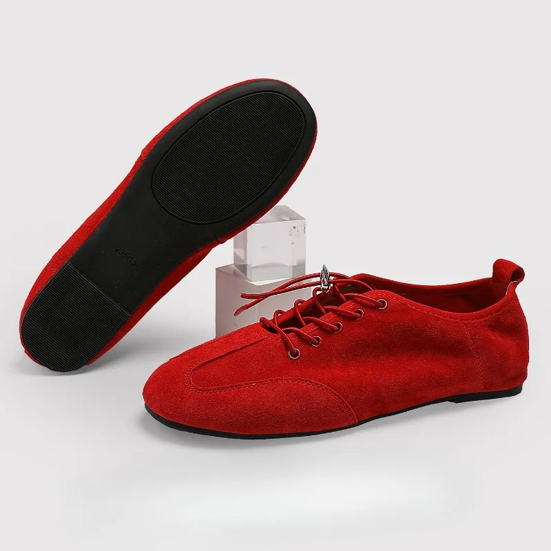 Retro Women's Shoes Luxury Genuine Leather Moral Training Shoes for Woman Classic Lace Casual Shoe Designer Shoes Zapatos Mujer