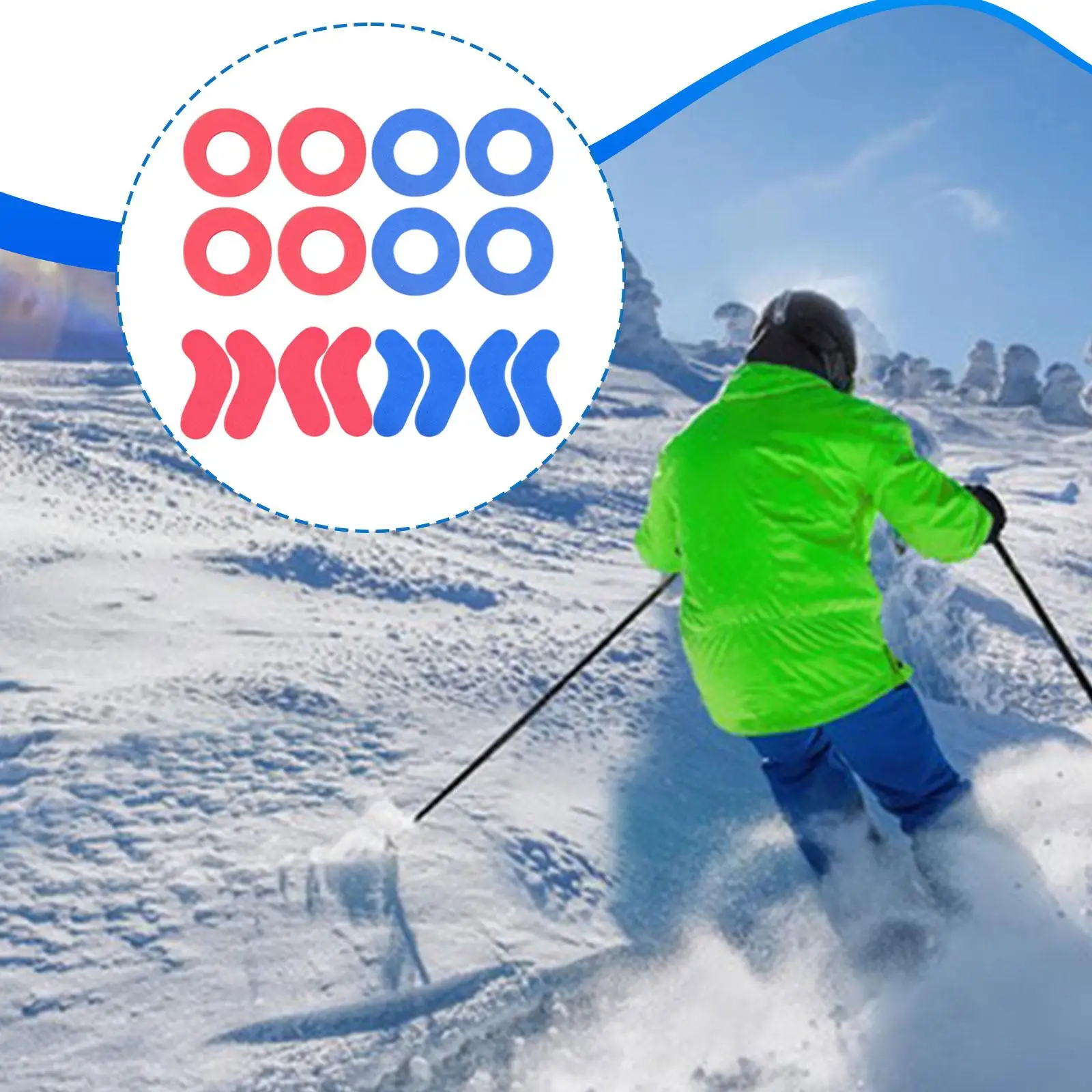 

Snowboard Boot Fitting Aid Snowboard Shin Pad Multifunctional Shock Absorption Ankle Boot Pads for Mountain Climbing