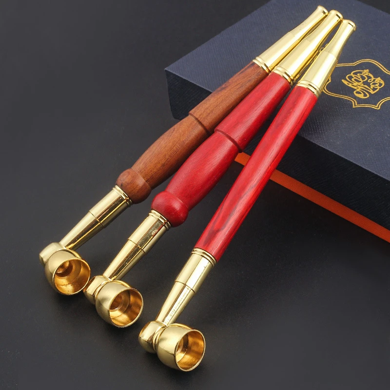 

Wooden Straight Hookah mouthpieces dual use Multifunction Cigarette filter Personal High quality Smoking Holders Gadgets for Men