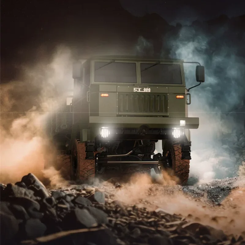Leilailuo Hongyan Cq261 Rc Military Truck 1 10 Scale Brushless 6s Power Large Size Electric Off Road Climbing Crawler Model