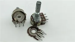 Taiwan-made, double balance potentiometer MN250K [ with center point ] middle back to zero 25MM handle