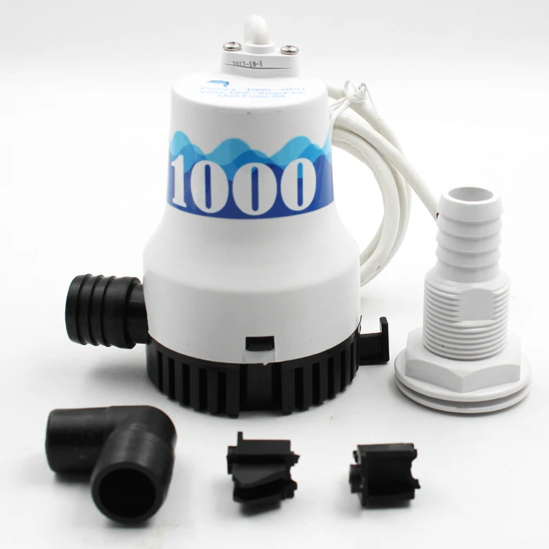 Marine DC Submersible Pump Large Flow Yacht Bilge Pump 12V Speedboat Drainage Pump
