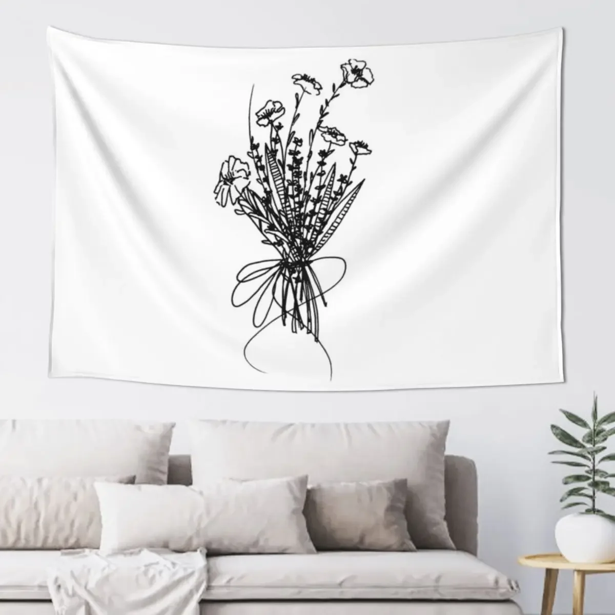 

Tiny Wildflower Bouquet #2 Tapestry Aesthetic Room Decors Home Decor Aesthetic Wall Mural Wall Hanging Tapestry