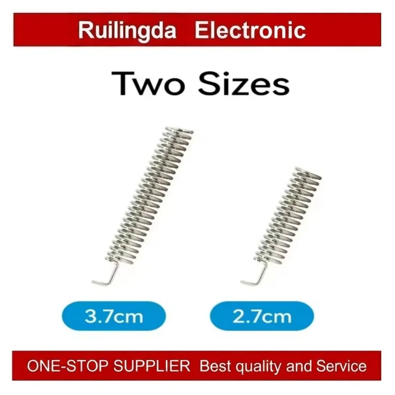 10pcs EBYTE TX868-TH-2.7 TX433-TH-3.7 TX915-TH-2.7 SW433-TH32DNSpring Antenna 433MHz868MHz915MHz 1.5dbi Silver Antenna Hunter