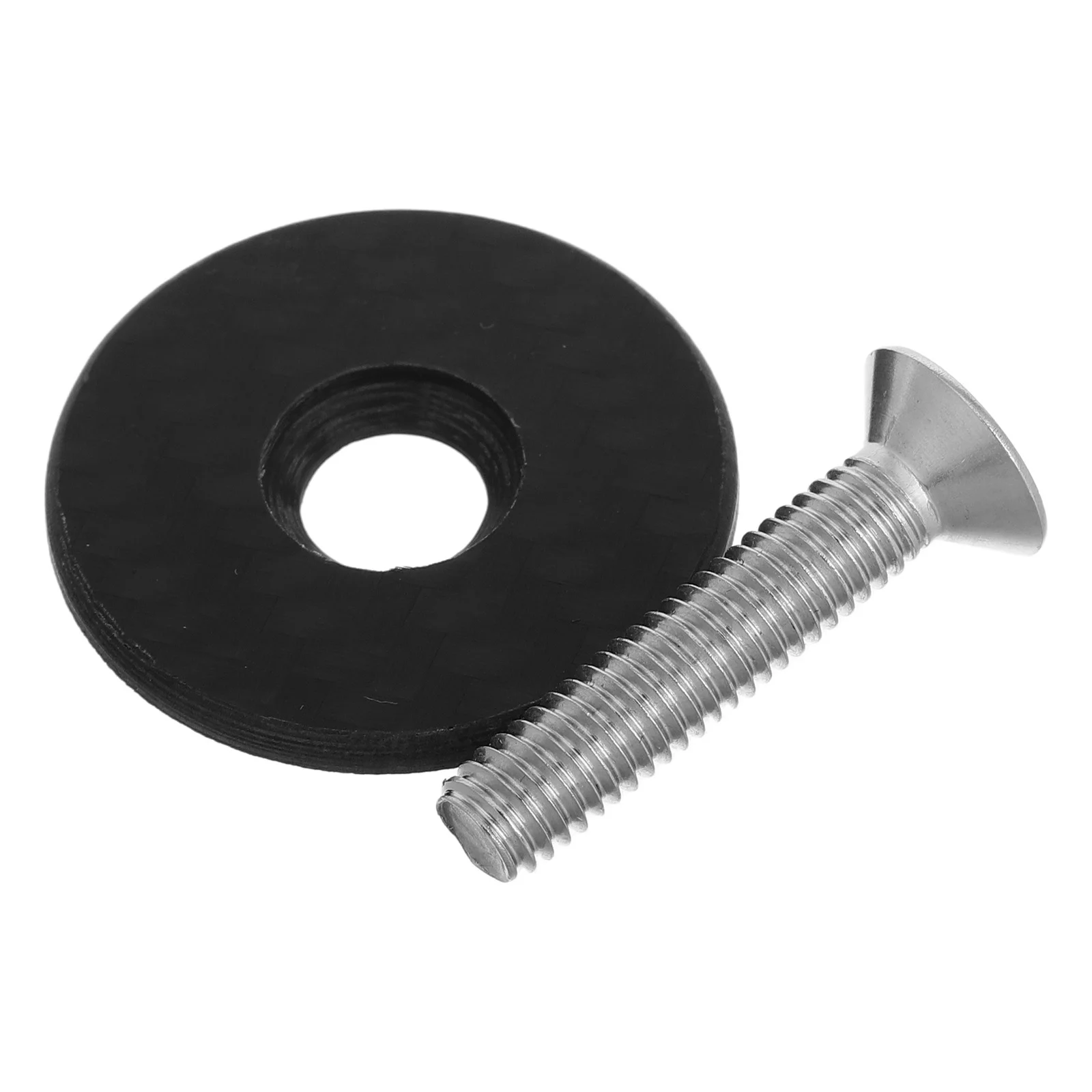 

1 set Bicycle Stem Top Cap Carbon Fiber Waterproof Replacement For Headset Covers Parts Mountain Road Bike Accessory Tube Cap