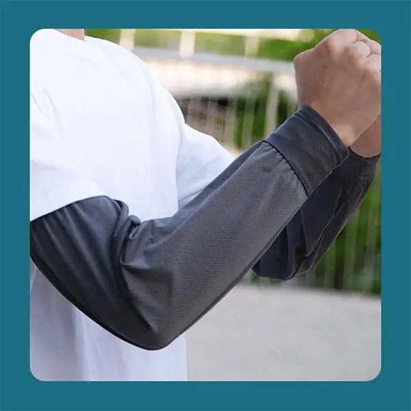 Summer Arm Sleeves Sun Uv Protection Ice Silk Sleeve Running Driving Arm Cover Men Women Loose Sleeves Sports Outdoor Arm Cuffs