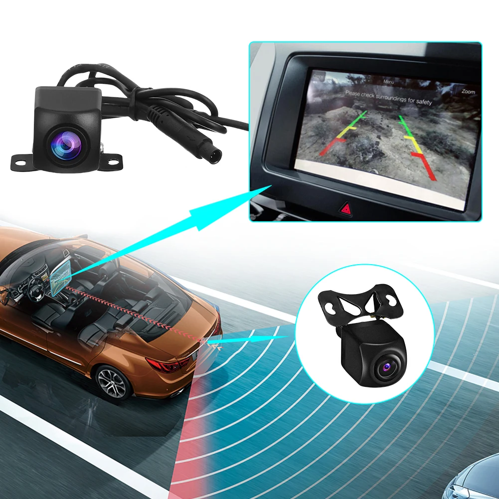 Telecamera Posteriore Wireless WiFi per Auto con Visione Notturna HD, Telecamera di Retromarcia Impermeabile IP67 per Android e iOS