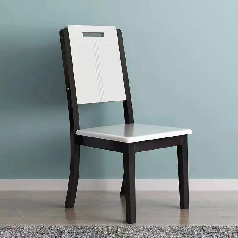 ￥#Factory Special Price Dining Chair- Solid Wood Backrest