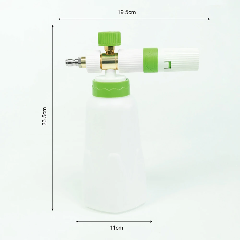 Car Wash Foam Cannon 1000ml Snow Foam Lance  Pressure Wash Foam Cleanding 1/4 Inch Quick Connect Foam Generator Car Washing Part