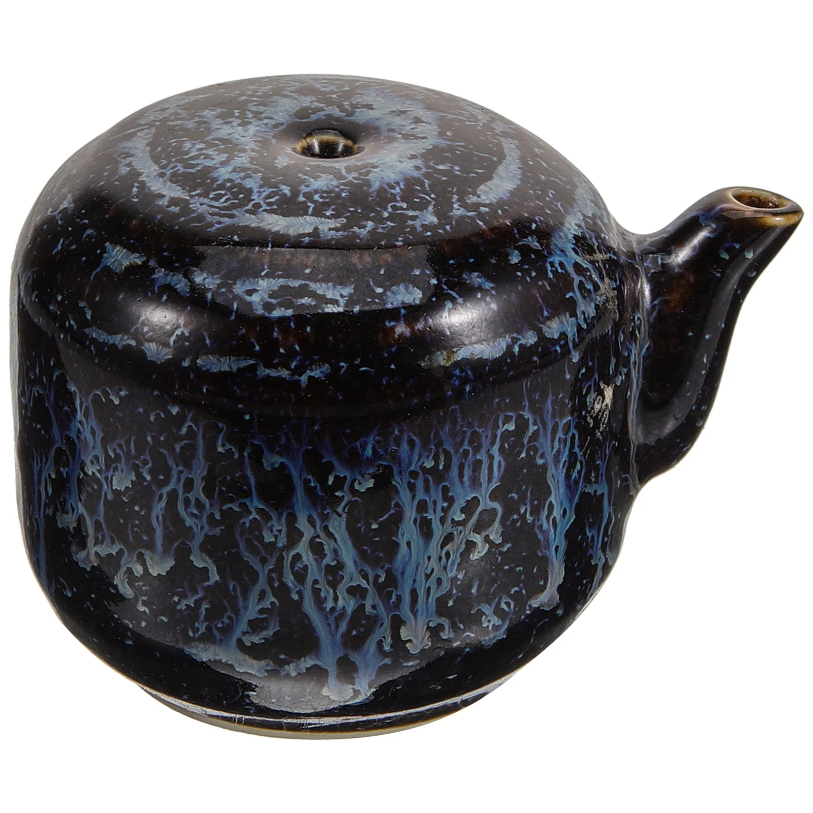 Ceramic Inkstone Drops Blue Kettle Traditional Water Dropper Painting Accessories