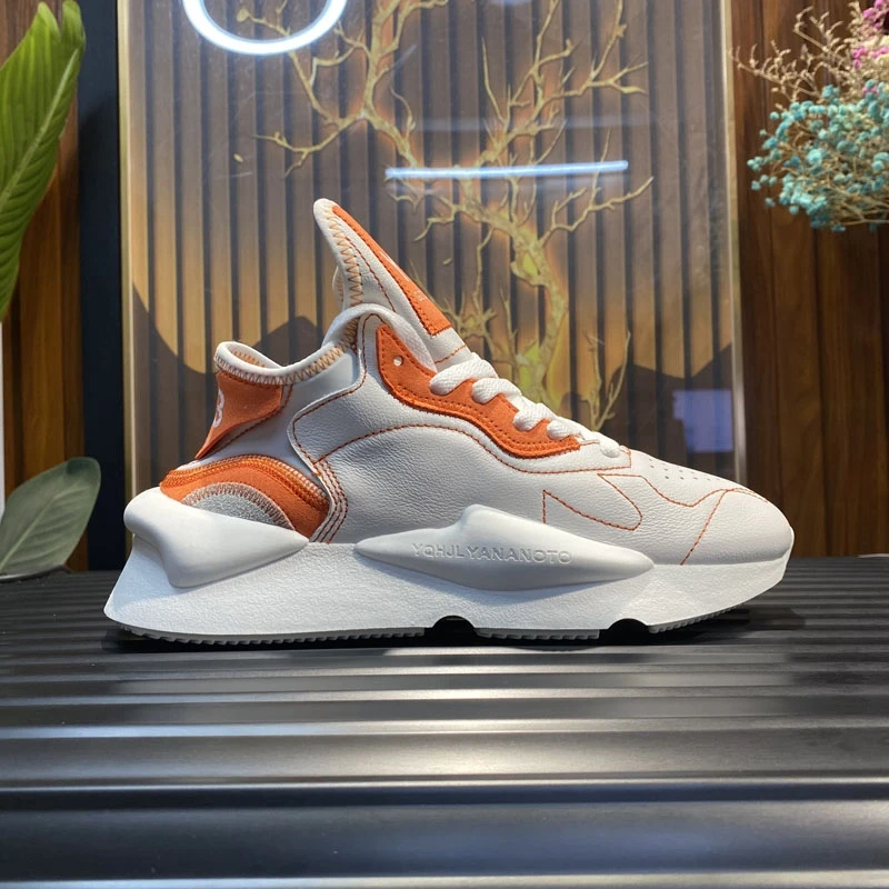 

New Fashion Men Casual Shoes Genuine Leather Thick Sole Outdoor Sports Youth Trainers Breathable Running Shoes Women Sneakers