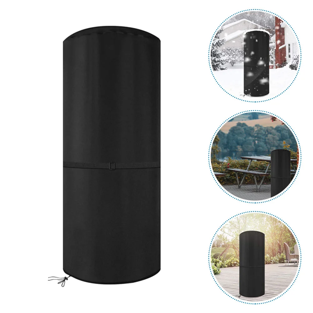 

Portable Heater Outdoor Cover Protector Patio Water Proof Wear-resistant Black Garden Protective