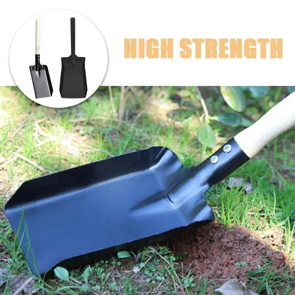 2pcs Iron Garden Shovel Multifunctional Farm Spade For Planting Vegetables Durable Outdoor Snow Cleaning Tool Shovel Head