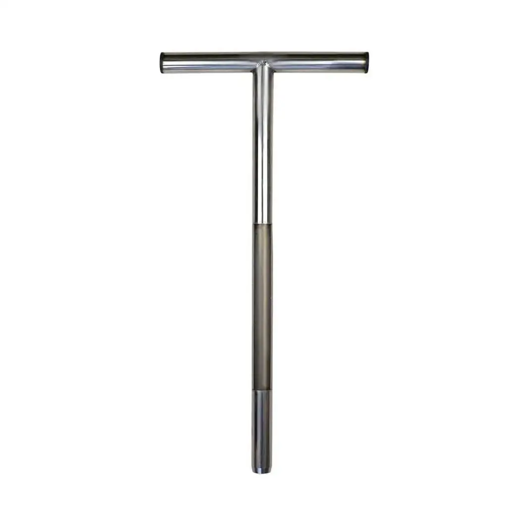 Soil Sampler Probe Stainless Steel T-Style Handle Test Kit Multi-purpose Golf Turf Lawn Drill Bit Background Maintenance Tool