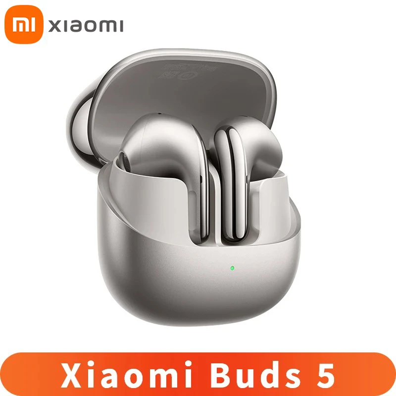 Xiaomi Buds 5 TWS Earphone Bluetooth 5.4 AI Active Noise Cancelling HiFi Earbuds Recording Voice to Text Conversion IP54 Headset