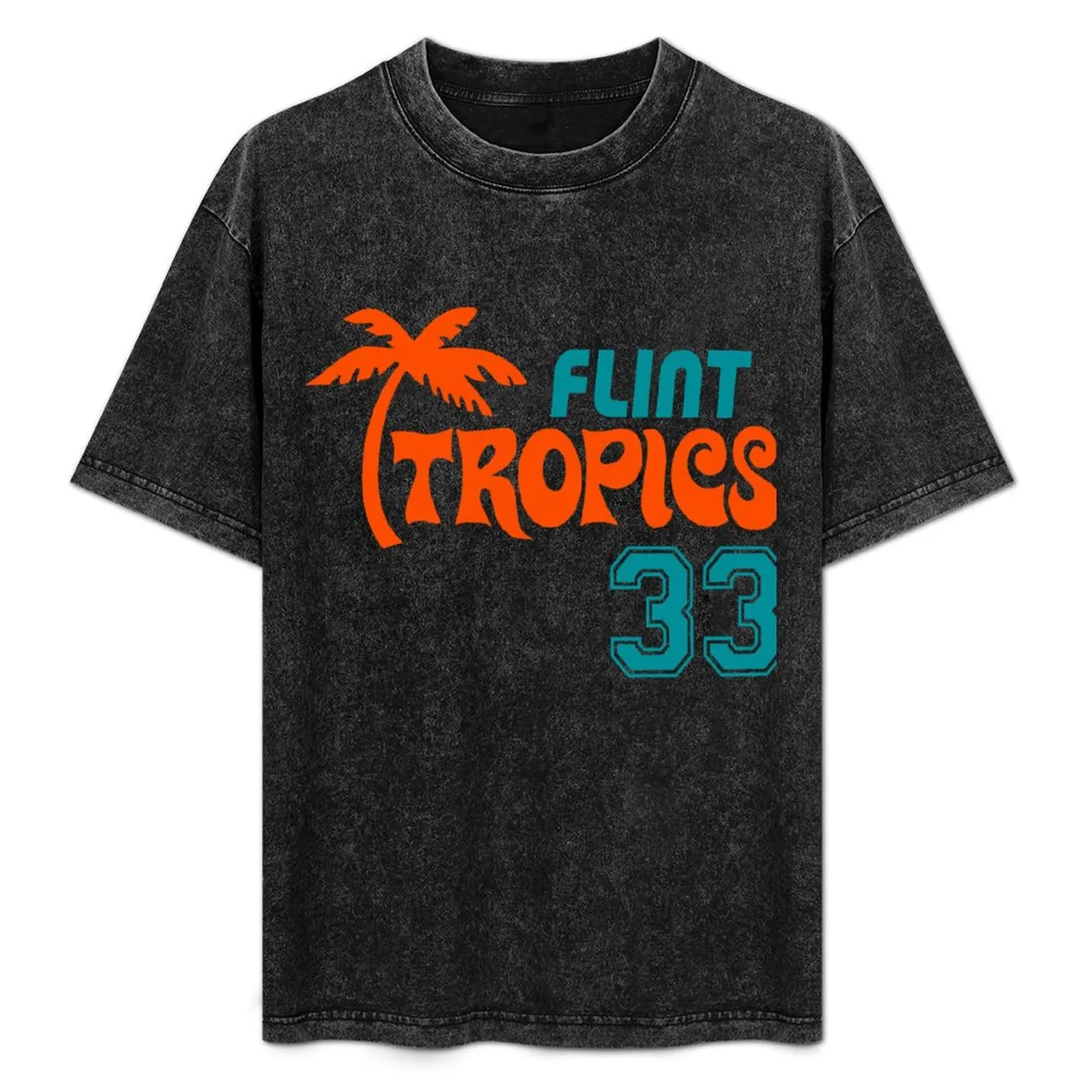 

Flint Tropics, Jackie Moon T-Shirt Casual Fashion Short Sleeve Cotton T-Shirt