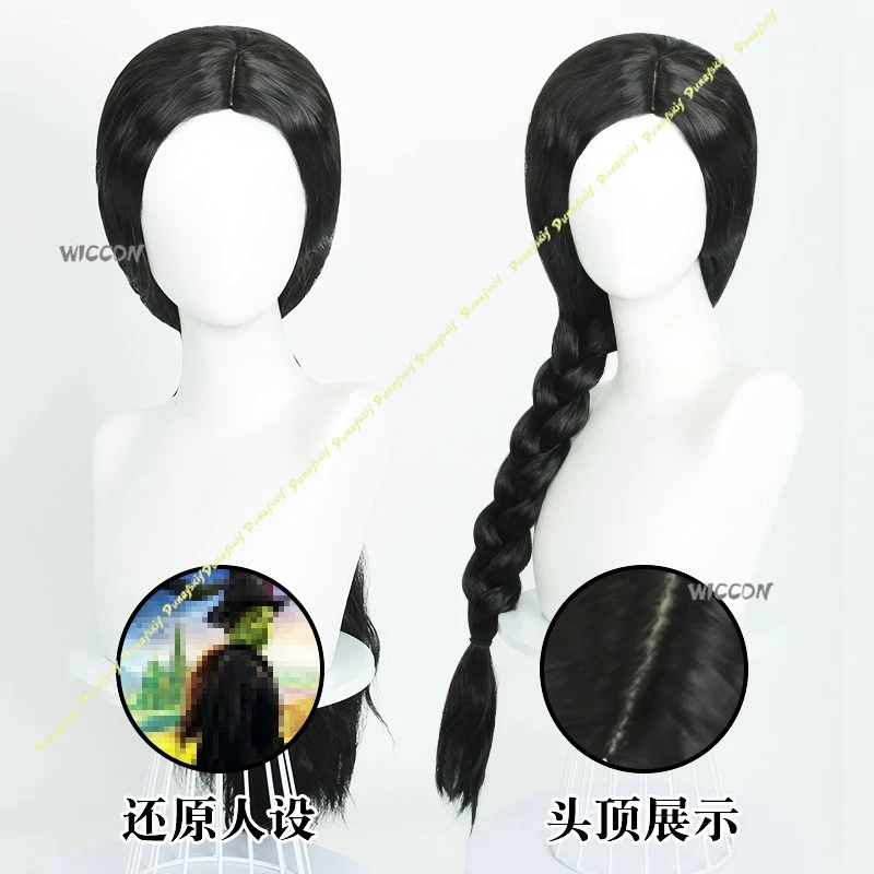 الأطفال تأثيري ازياء ماجيك بنات شعر مستعار قبعة شريرة الأسود منتفخ تنورة فستان البدلة مرحلة حفلة عباءة النساء عيد الميلاد هالوين