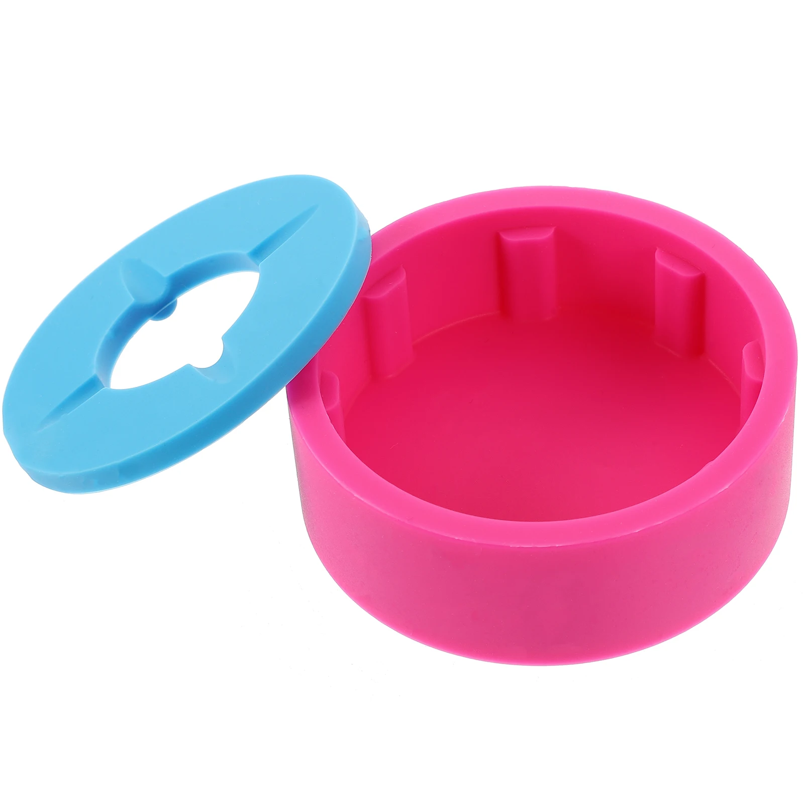 

Silicone Ashtray Round Lidded Anti-Scald Design Home Office Living Room Desktop Decor Soot Storage Holder Household
