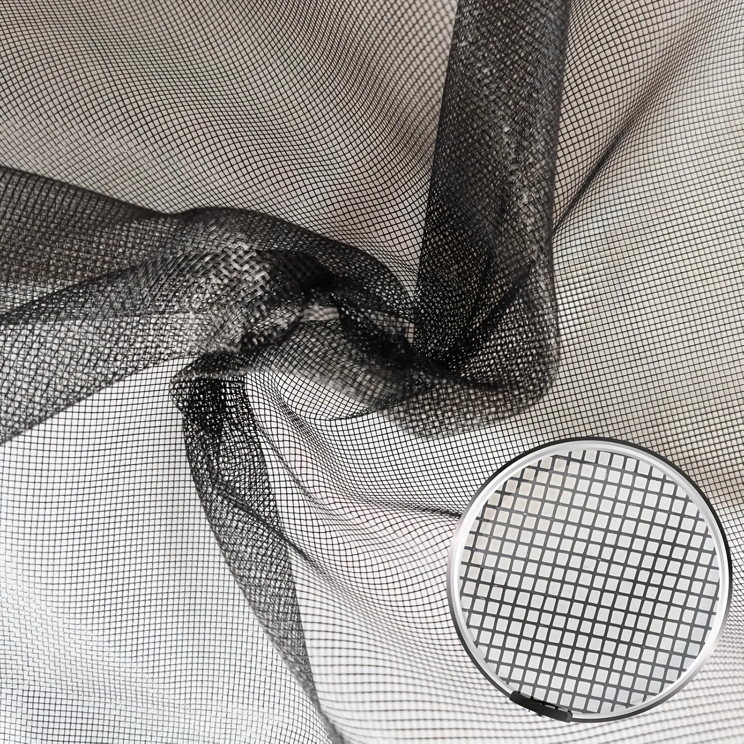 DIY Large Size Window Screen, Adjustable Flexible Fiberglass Screen Door Mesh,Small Insect Screen, Replacement Kit for Patio