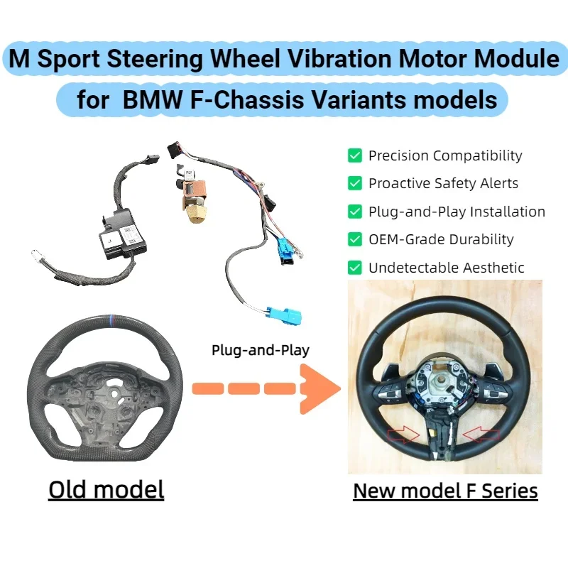 M Sport Steering Wheel Vibration Motor Module for BMW F Series models F10 F20 F30 F32 F34 F36 F44 and other F-Chassis Variants