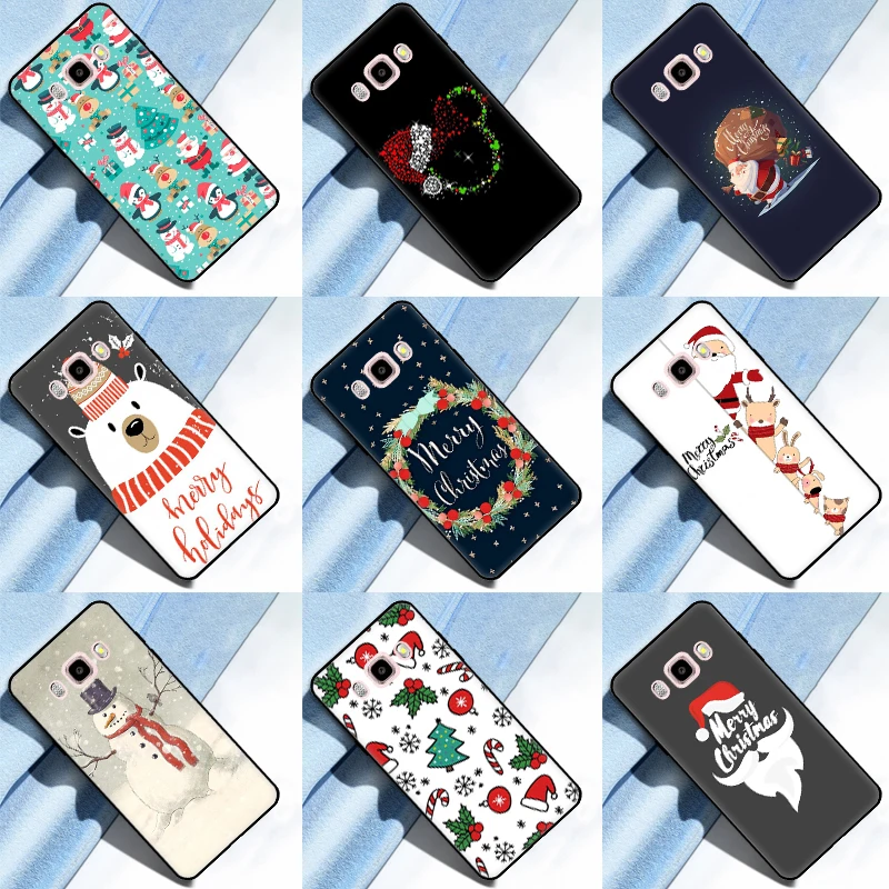 Merry Christmas Case For Samsung Galaxy J4 J6 Plus A6 A7 A8 A9 J8 2018 J7 J3 J5 2017 J1 A3 A5 2016 Cover