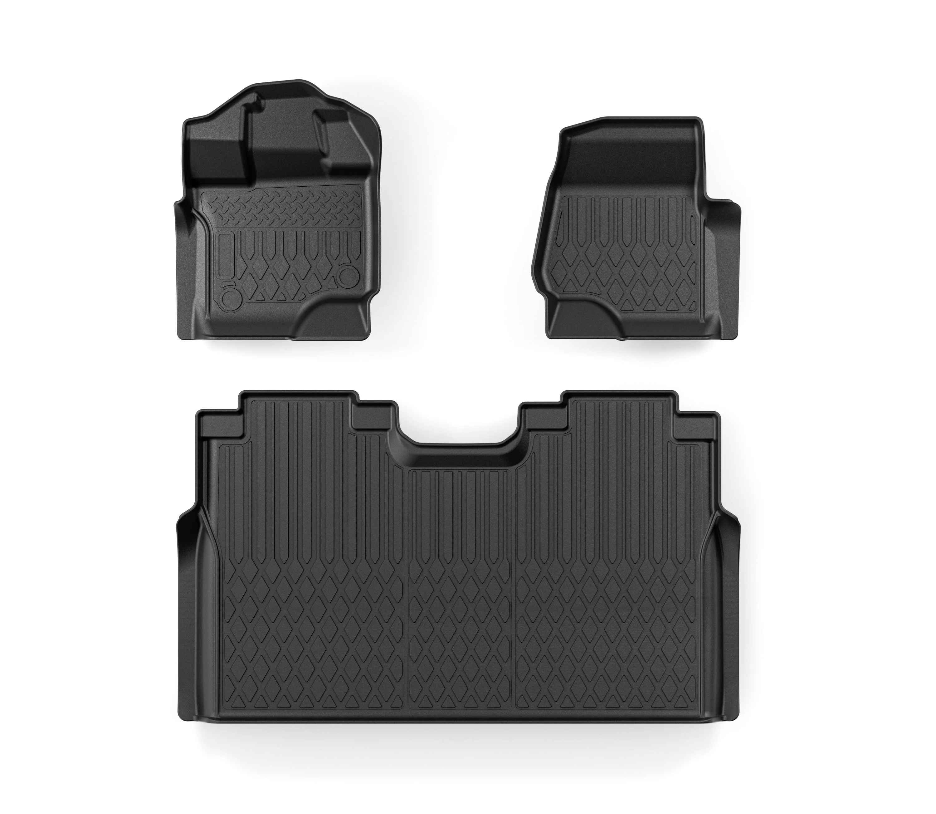 

Высококачественные напольные коврики с 3D-приемником из ТПЭ на заказ, всепогодная защита для Ford F150 F250 Maverick LOGO OEM Добро пожаловать