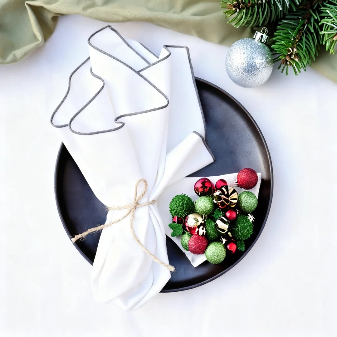 1/5/10pcs 45x45cm Durable Cotton Linen Tablecloth with Thicken Placemats Reusable Napkins for Kitchen Dining Wedding Decoration