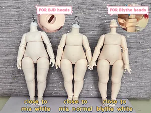 맞춤형 BJD 인형 지방 바디 18.5cm BODY BLYTH DOLL STO JONTED BODY 하얀 피부 6 최고의 판매 BJD 메이크업 - №5