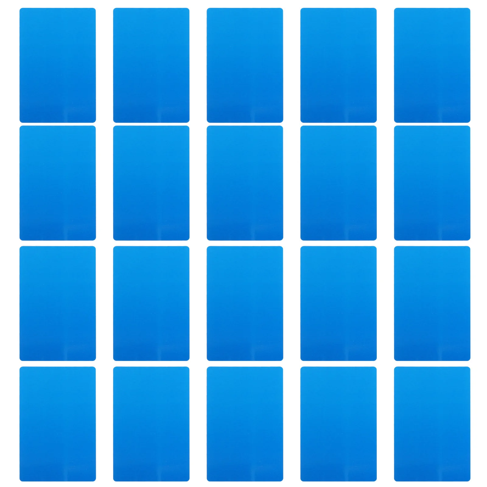 

50Pcs Metal Business Cards Aluminium Alloy Smooth Elegant Identity Distinguished Engraving Machine Test