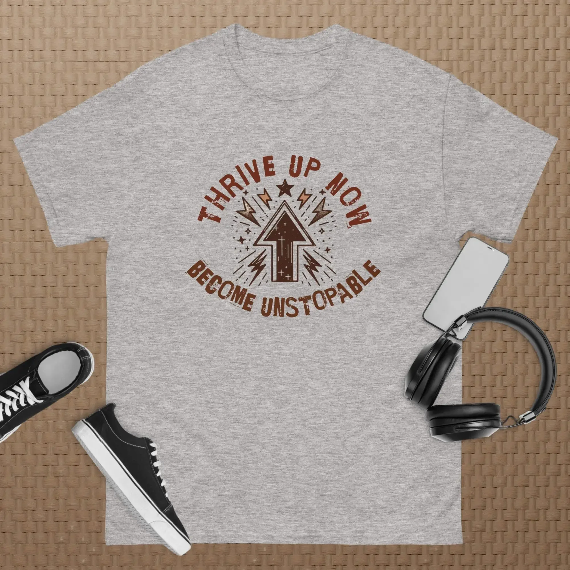 Become Unstopable T Shirt Thrive Up Now Inspirational Encouragement Positive Motivational Coaching