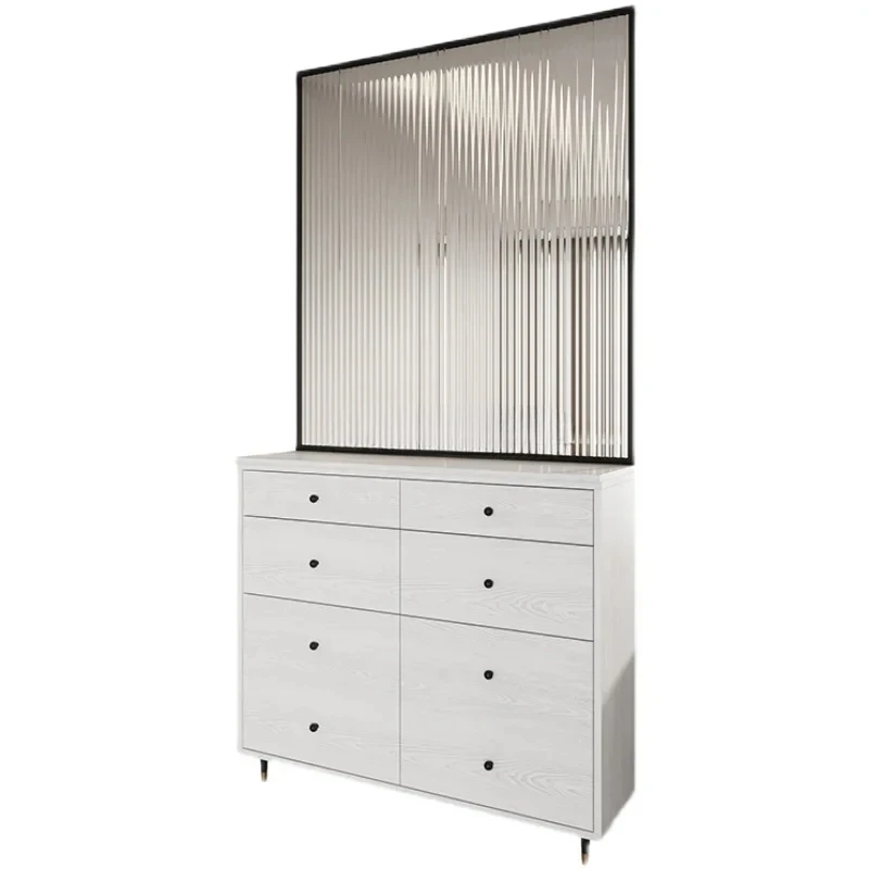 

Легкий роскошный входной шкаф для обуви, встроенный простой современный шкафчик для прихожей с перегородкой