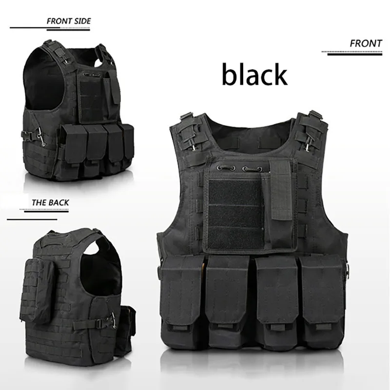 Tactical Vest Assault Molle Vest Equipment Outdoor Clothing Hunting Camouflage Vest CS Game Airsoft Combat Security Waistcoat