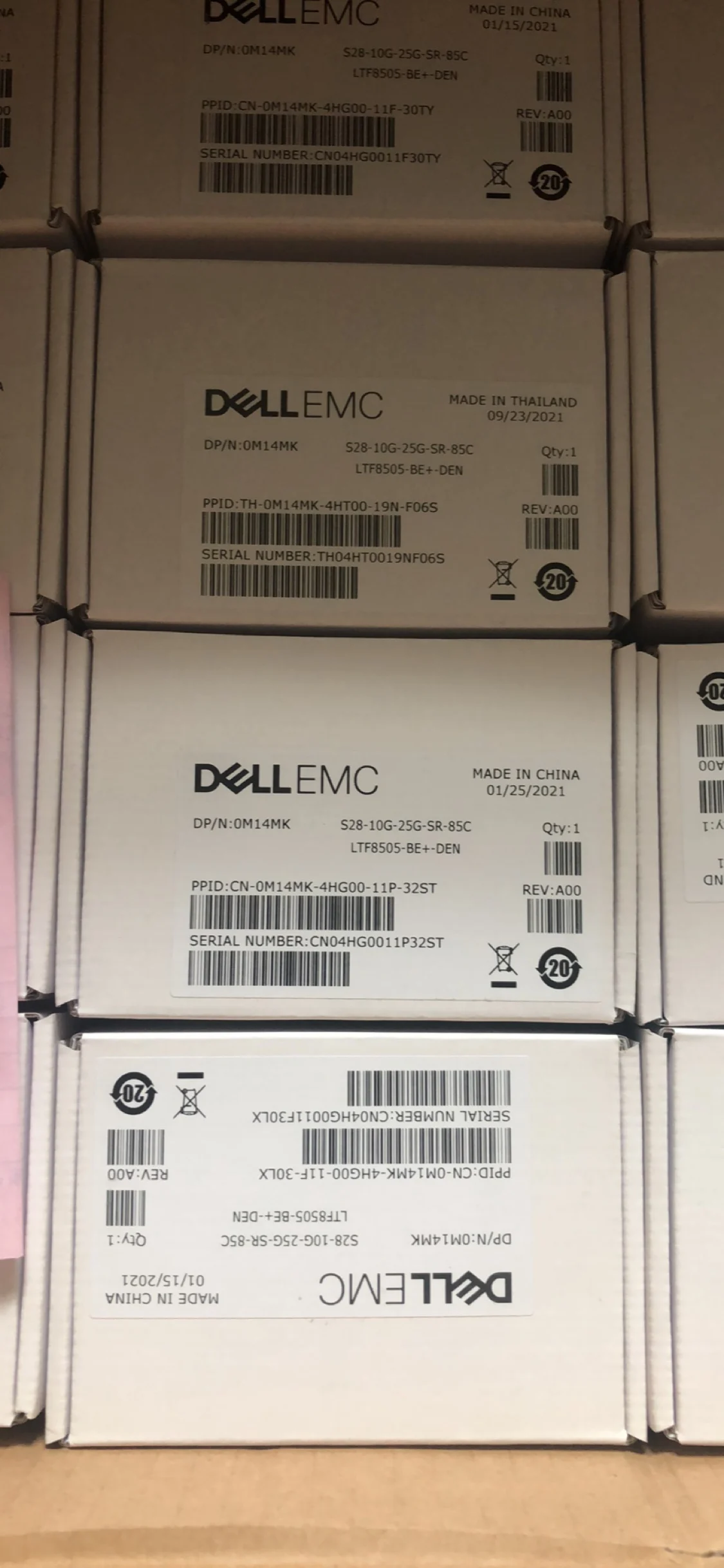 

1pc Original New DELL SFP28-25G-SR-G2 0M14MK DELL 25G Multimode Fiber Module LTF8505-BE