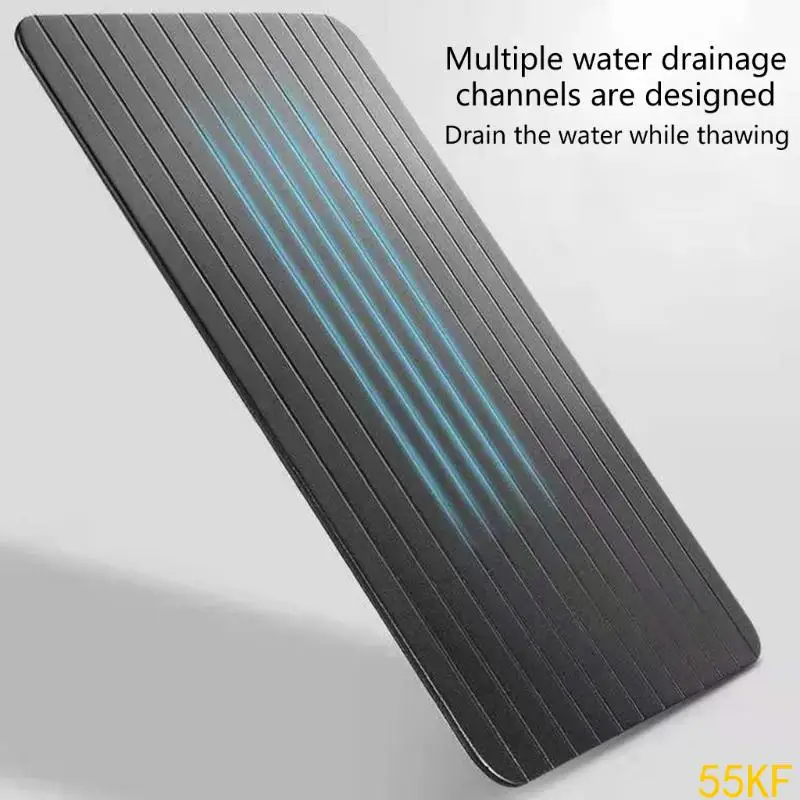 55KF Aluminum Thawing Tray For Frozens Fish Beef Pork Chicken Rapid Thawing Plate Fast Defrosting Board Kitchen Tool view 5