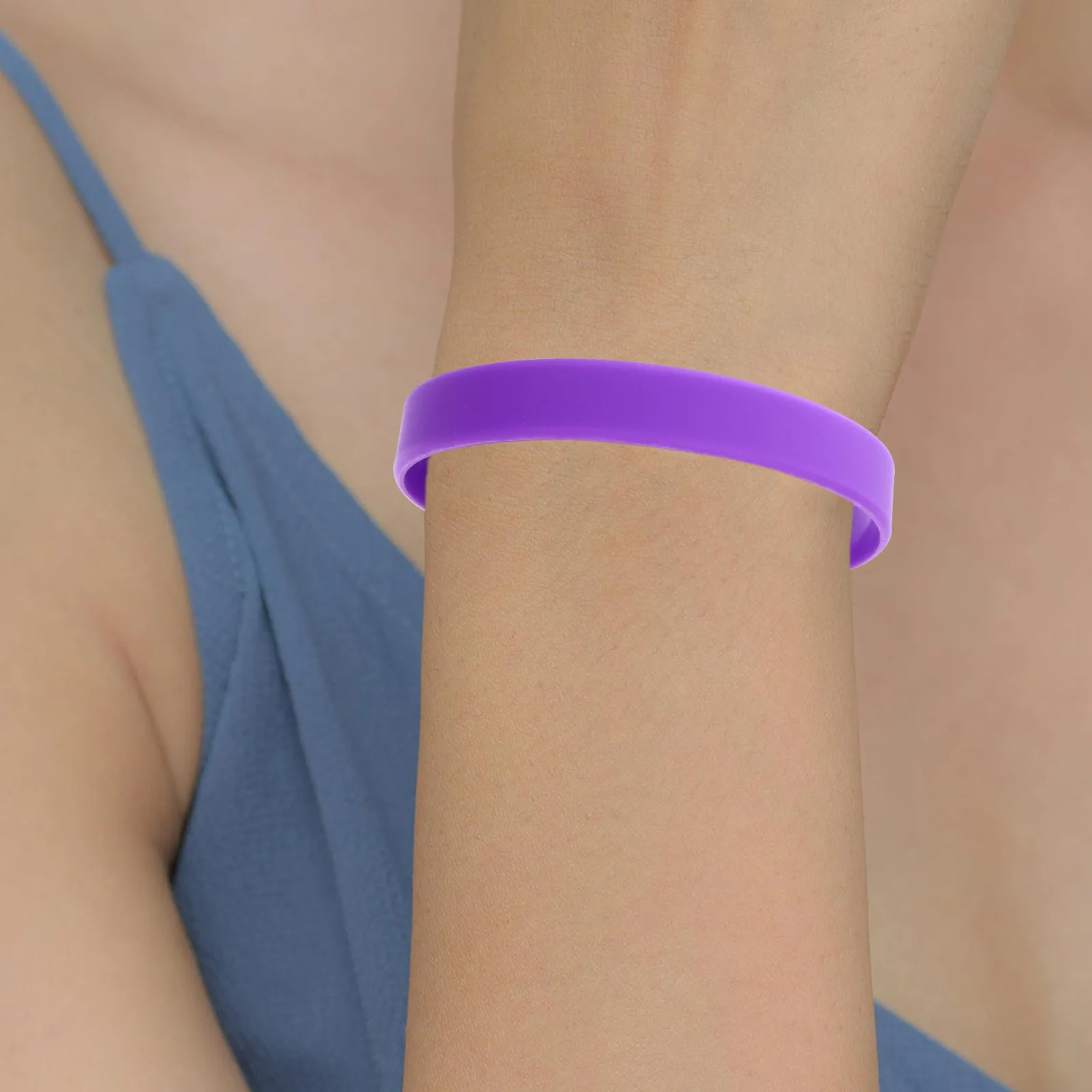 50Pcs Silicone Bracelets Bulk Multi-Function Elastic Wristbands for Hair Rope Bangles Hand Rings Daily Use Comfortable Long-Wear