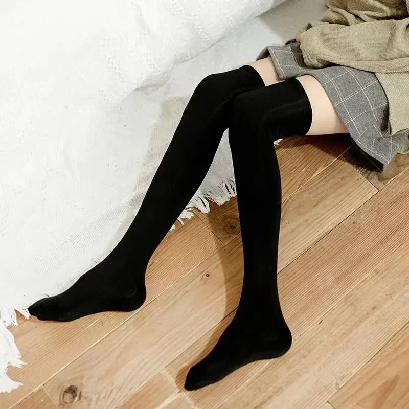 32/40/60cm Winter Warm Long Socks Women Soft Velvet Thicken Stockings Plush Over Knee Tights Compression Legging Boots Sox Mujer