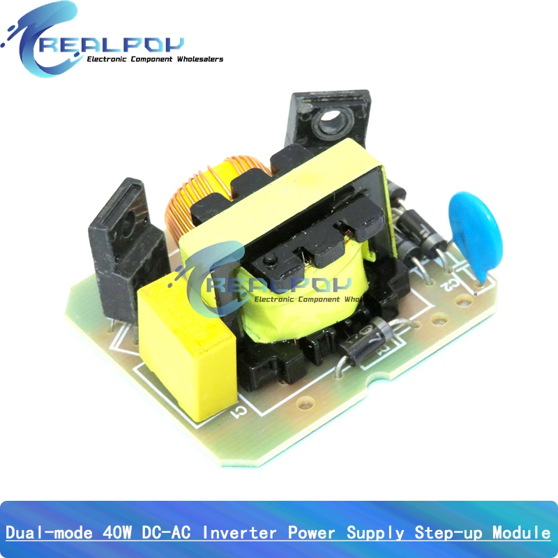 Dual-mode 40W DC-AC inverter power supply 12V liter 220V step-up transformer step-up module inverter module