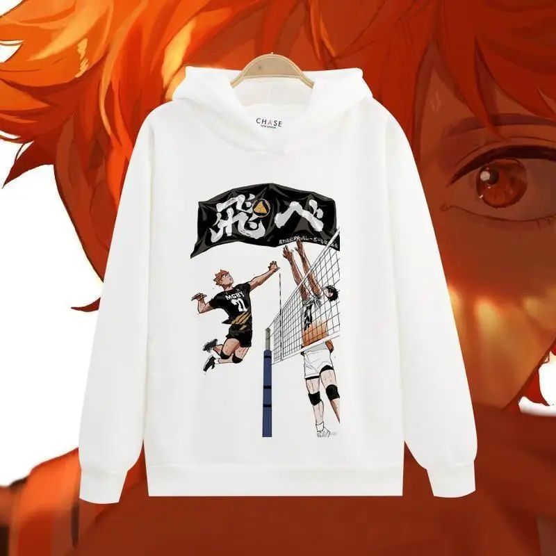 

Толстовка с капюшоном для мужчин и женщин, свободная толстовка Haikyuu, Мужская одежда, уличная одежда, размеры в стиле Харадзюку, 100% хлопок, толстовка