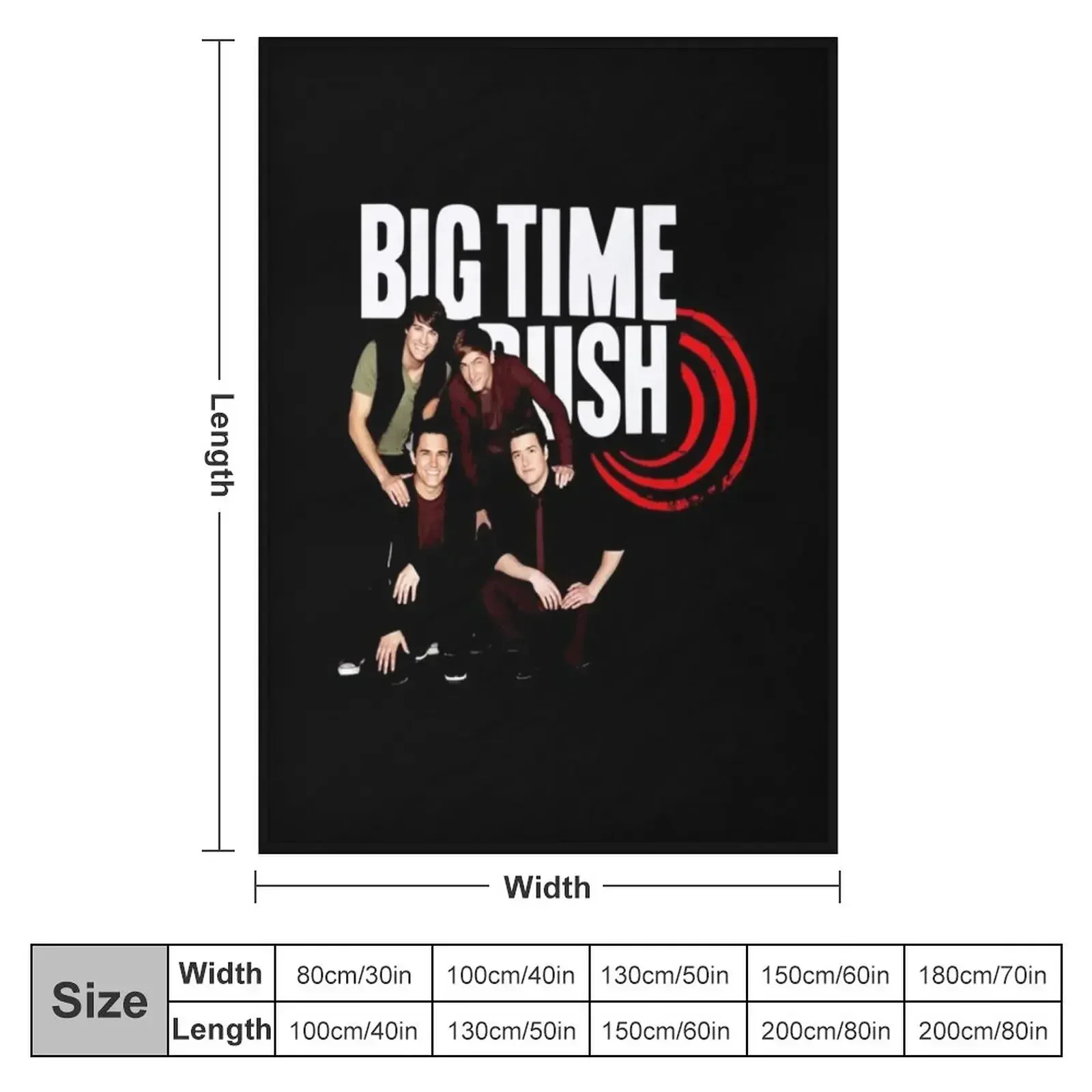 Big Time Rush logo and members Throw Blanket Weighted Thermals For Travel valentine gift ideas Blankets