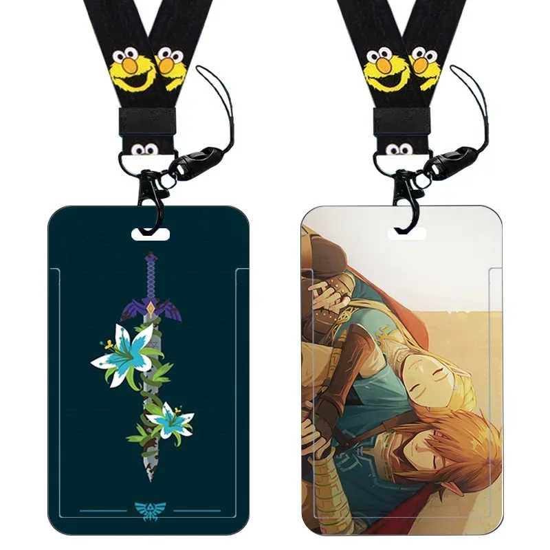 أغطية بطاقات كرتونية أنيمي بحبل ، لعبة ، أسطورة زيلدا ، أكمام بطاقات ، كاواي ، طالب ، معرف ، حافلة ، وجبة ، هدية أطفال #5