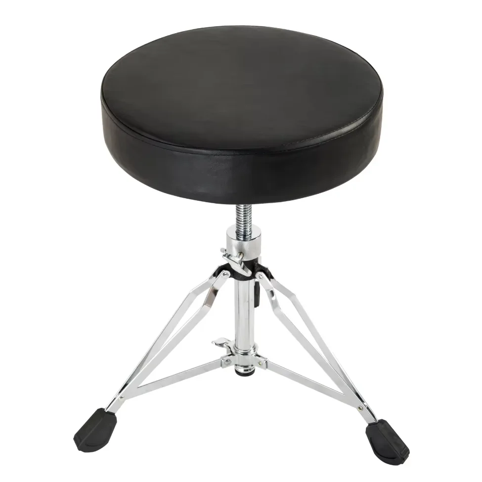 Heavy Duty Drum Throne Height Adjustable Padded Stool with Double Braced Anti-Slip Feet for Musical Instrument Accessories