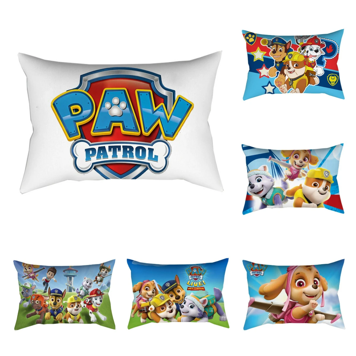 

Paw Patrol Pillow Cover Children's Cartoon Cute Dog Chase Skye Printed Home Throw Pillow Sofa Cushion Cover Children's Toy Gift