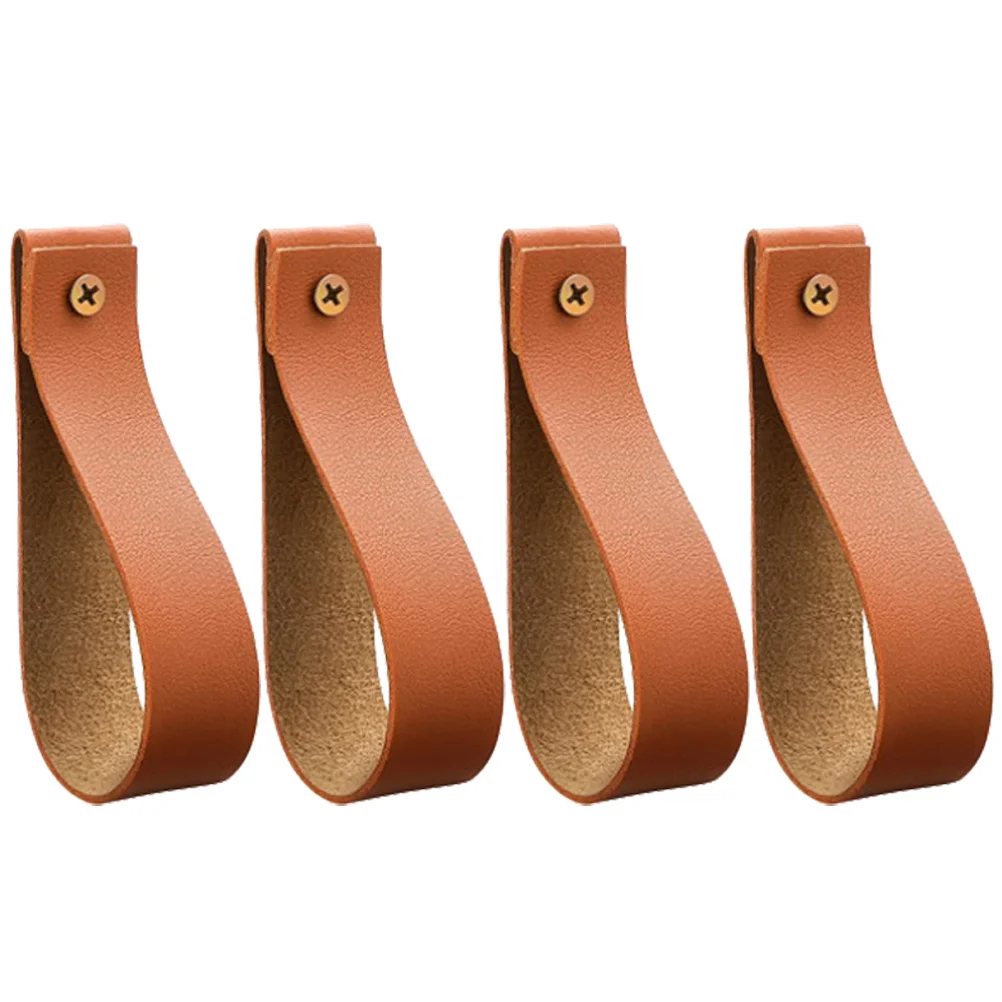 

4pcs Bohemian Style Wall Mounted Hooks Curtain Rod Straps Towel Holder Black Bedroom Bathroom Kitchen Easy