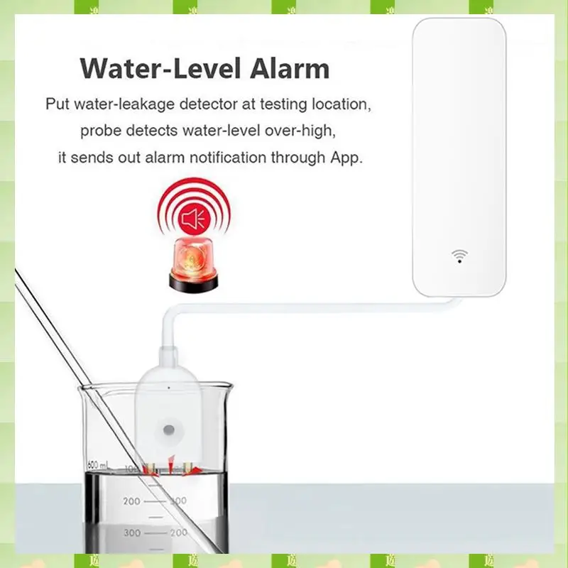 2025 Tuya Zigbee Sensore di perdite d'acqua intelligente Rilevatore di livello di troppopieno d'acqua Sistema di allarme di sicurezza Sensore di perdite di inondazione, Tuya Zigbee Sm