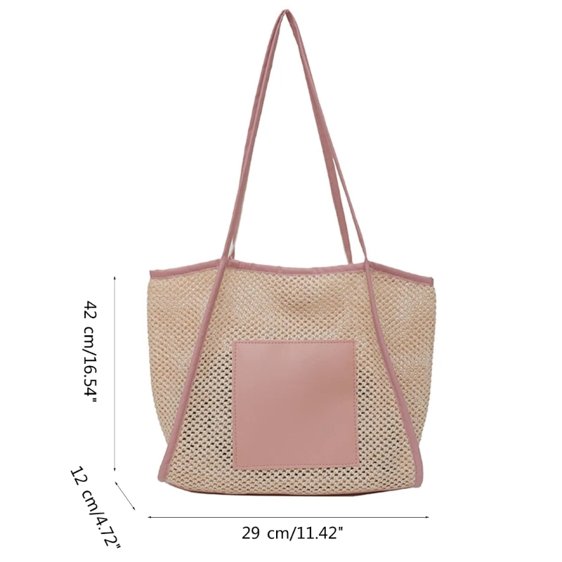 Bolso hombro moderno para mujer, bolso hombro espacioso malla, ligero, informal, para uso diario, compras y escapadas a